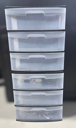 6 Drawer Plastic Storage Container