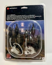 Motorola Talkabout 2 Way Radio Surveillance Headset With Microphone