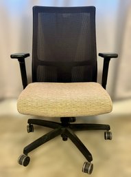 Black And Cream Ergonomic Swivel Office Chair - 1 Of 6