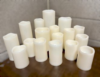 Charming Collection Of LED Flameless Candles - Lot Of 17