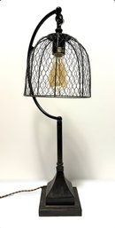 Gorgeous Farmhouse Style Chicken Wire Table Lamp