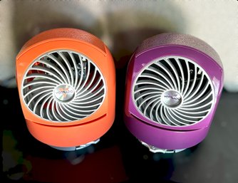 Vibrant Colored  Vernado Personal Flippi V6 Fans - Lot Of 2