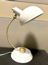 Modern Gold And White Desk Lamp