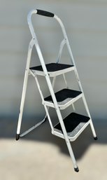 3 Step Portable Folding Step Ladder And Grip Handle