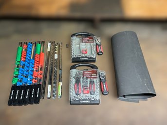 Husky 45 Piece Stubby Set, Pro Grade Wire Markers And  Foam Matt