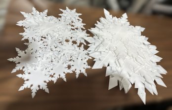 Beautiful Holiday White  Snow Flake Collection