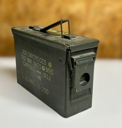 U.S Military Amo Metal Box With A 200 Cartridge Capacity