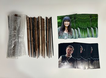 Amazing Collection Of Autographed Devon Murray And Paula DuPre Pesmen Pictures & Wizard Wand Collection