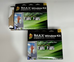 MAX Window Kits With Heavy Duty Insulating Film - Lot Of 2 Boxes