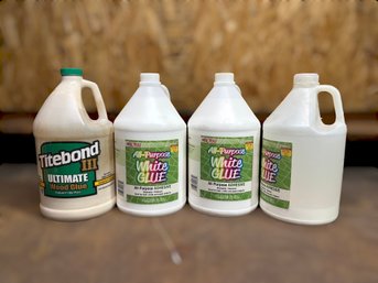 All Purpose White Glue And TiteBond Ultimate Wood Glue - Lot Of  4 Jugs