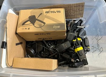 Large Box Of RetG15 2 Way Radios And Chargers