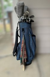 Excellent Collection Of Golf Clubs Featuring Wilson,Wilson, Payne Stewart, Pat Simmons Master Grip & Club Bag