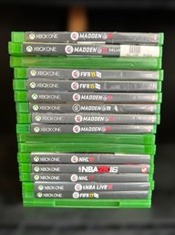 Excellent Collection Of XBOX ONE Games Featuring Multiple Seasons Of Madden, Fifa, NBA 2K And  NHL