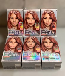 L'Oreal Paris Feria Hair Color CP1 CORAL PINK Multi-Faceted Shimmering - Lot Of 6