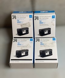 Up&Up Remanufactured Ink Cartridge Replacement For HP  950XL Black - Lot Of 4