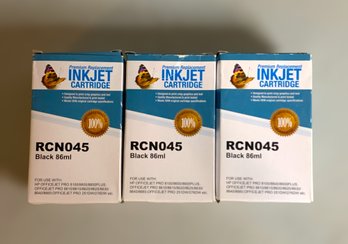 Ink Jet Cartridge RCN045 Black - Lot Of 3