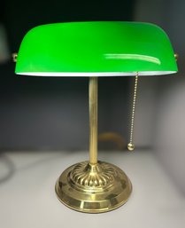 Vintage Green Library, Bankers Desk Lamp