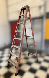 Husky Red 8 Ft Aluminum Utility Ladder