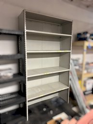 White Industrial Heavy Metal Shelving Unit With Adjustable Shelves