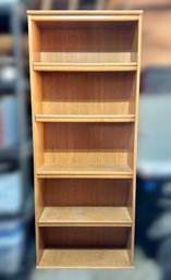 Tall Wooden Book Shelf With 4 Adjustable Shelves