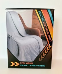 Soft Electric Heating Blanket With Adjustable Heat And Time Settings