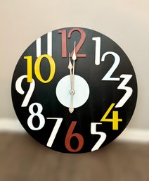 Oversized Micron Technology Multi Colored Decorative Wall Clock