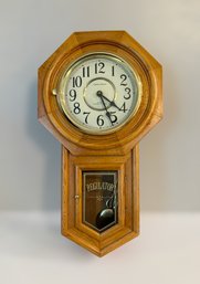 Beautiful Vintage Regulator Classic Manor Wood Wall Clock