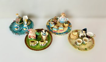 Charming Miniature Animal Themed Tea Sets Featuring Cows, Hens, Bunny And Mermaids