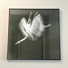 Tarryn Kluge Black And White Dancing Ballerina In A Custom Frame