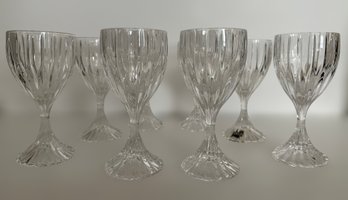 Mikasa Park Lane Fine Crystal Wine Glasses- Lot Of 8