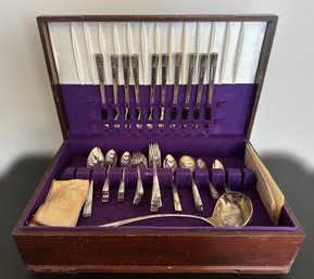 Stunning Silver Plated Silverware Collection W/case