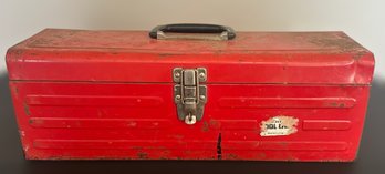 Handyman Red Tool Chest Complete With Tools Inside