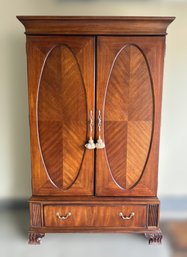 Stunning Impressions By Thomasville Furniture Double Door Armoire With Build In Mirror And Drawers