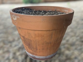 Large Terra Cotta Garden Pot With Soil 2 Of 4