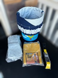 AWP Handy Man Tool Belt, Welding Apron, Stanley Wonder Bar And Welding Gloves