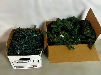 Extensive Collection Of Holiday String Lights,  Holiday Garland And Wreath