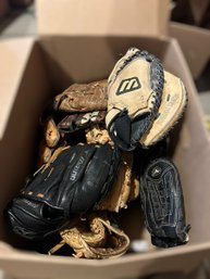 Huge Lot Of Baseball Gloves