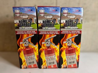 Home And Garage Fire Extinguishers - Set Of 3