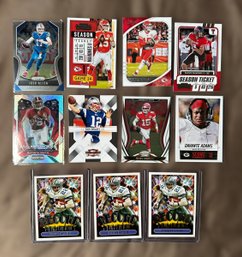 Great Collection Of Football Cards, Patrick Mahomes, Tom Brady, Emmit Smith & More