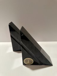 Elegant Black Modern Bookends