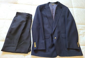 Navy Blue Jacket And Dress Pants
