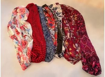 Beautiful Collection Of Soft Red And Floral Scarves