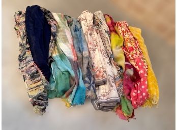 Lovely Collection Of Soft Knitted Scarves.