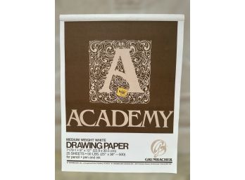 Grumbacher Academy Drawing Paper Pad.