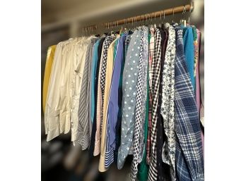 Assortment Of Womans Business Casual Shirts.