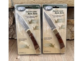Brand New Northwest Trail Classic Lock Back Knife - Set Of 2