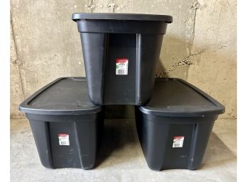 Rubbermaid 18gal Stackable Storage Totes - Set Of 3