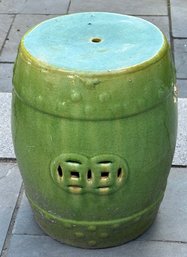 Green Ceramic Chinese Garden Stool