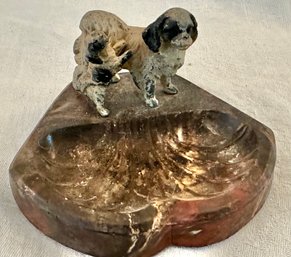 Composite Soap Dish With Two Dogs