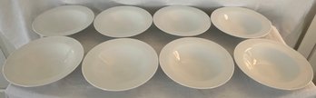 Set Of 8 White Pottery Barn Bowls